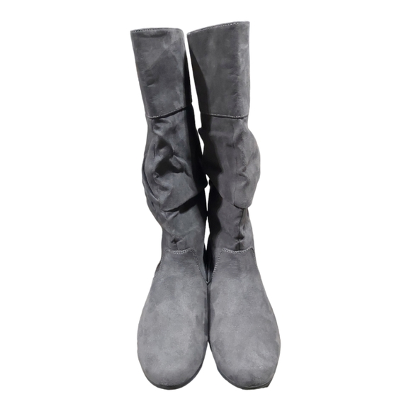 St. John's Bay Gray Synthetic Slouch Boots Women's Size 9.5 - Picture 2 of 8